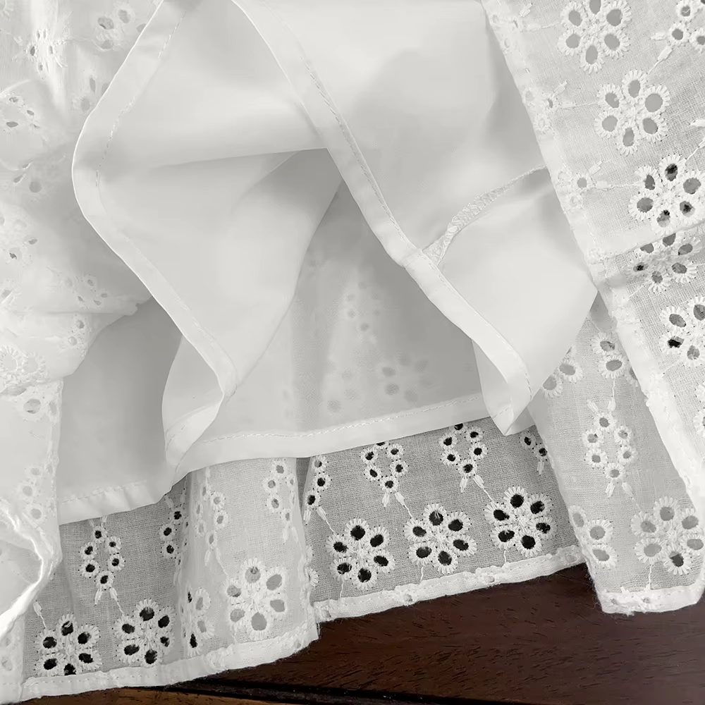 Bear Leader – robe d'été pour filles, Design découpé, à la mode, écharpe, blanche, vacances, longueu