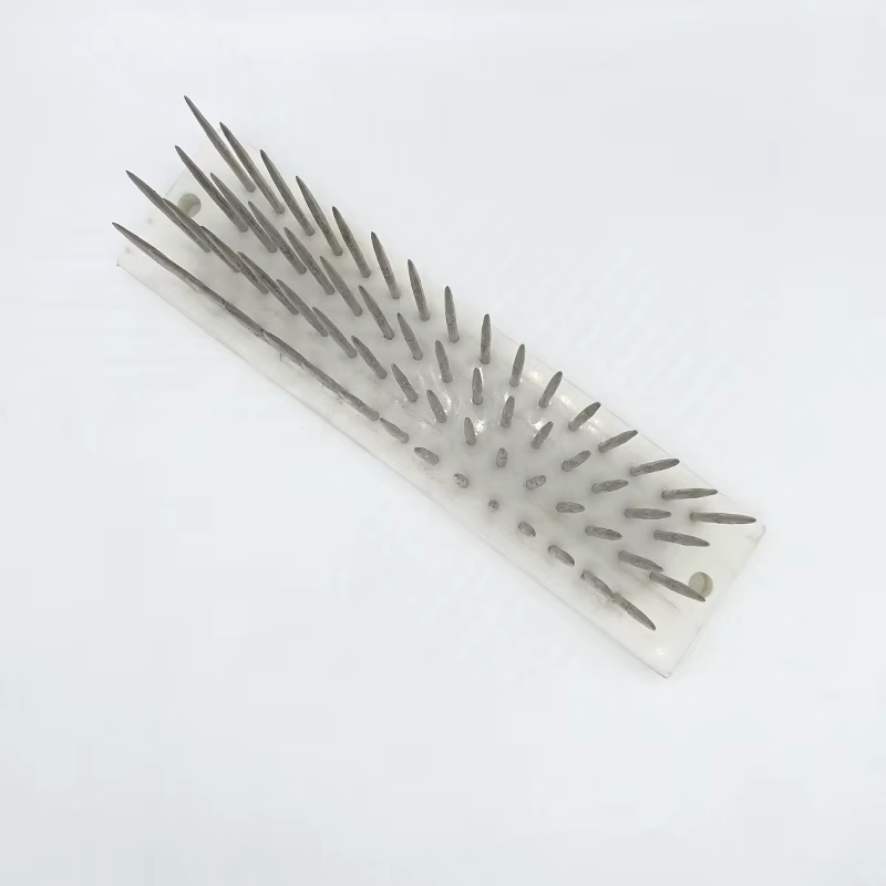 Mèches de Cheveux en Acier Inoxydable Blanc, 22x5.5x8.5cm, pour Peigner les Extensions de Cheveux Hu