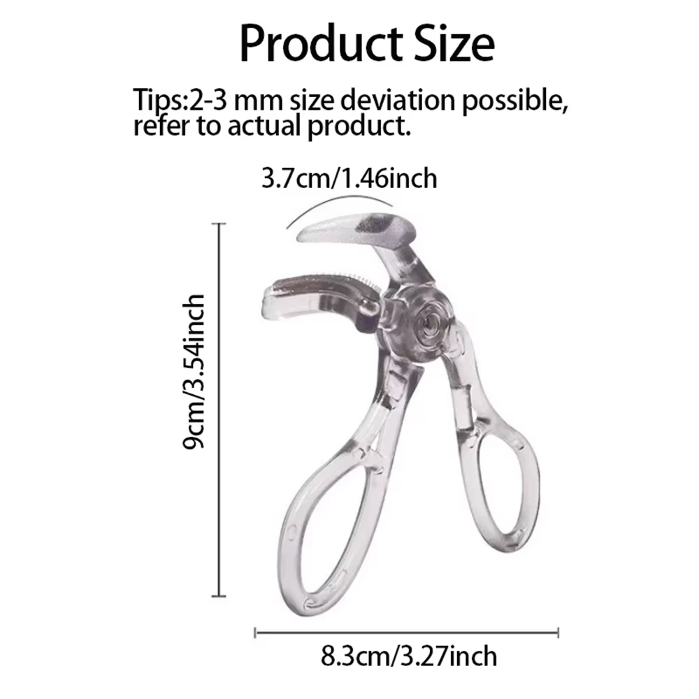 Recourbe-cils double type avec peigne – Options de clips larges et partiels, imperméable, longue dur