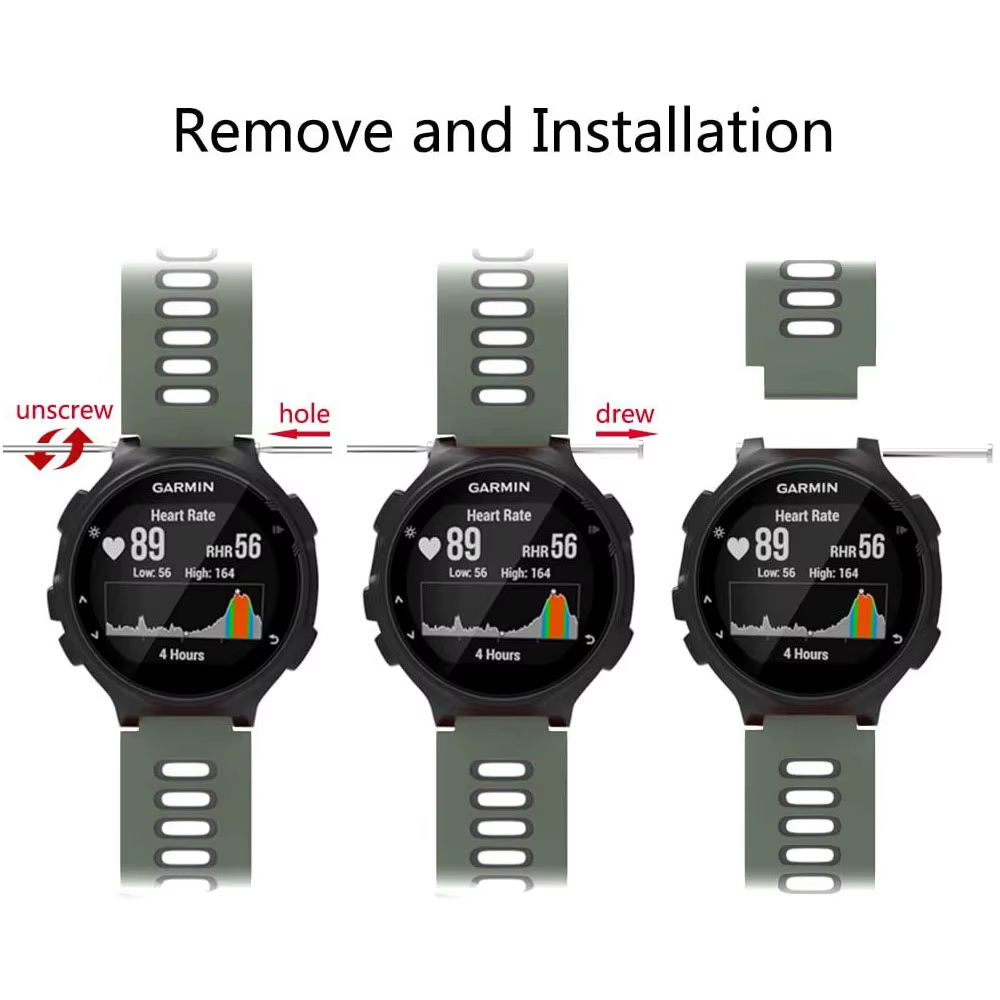 Bracelet de montre pour Garmin Forerunner 735XT 735/220/230/235/620/630 montre bracelet en Silicone 