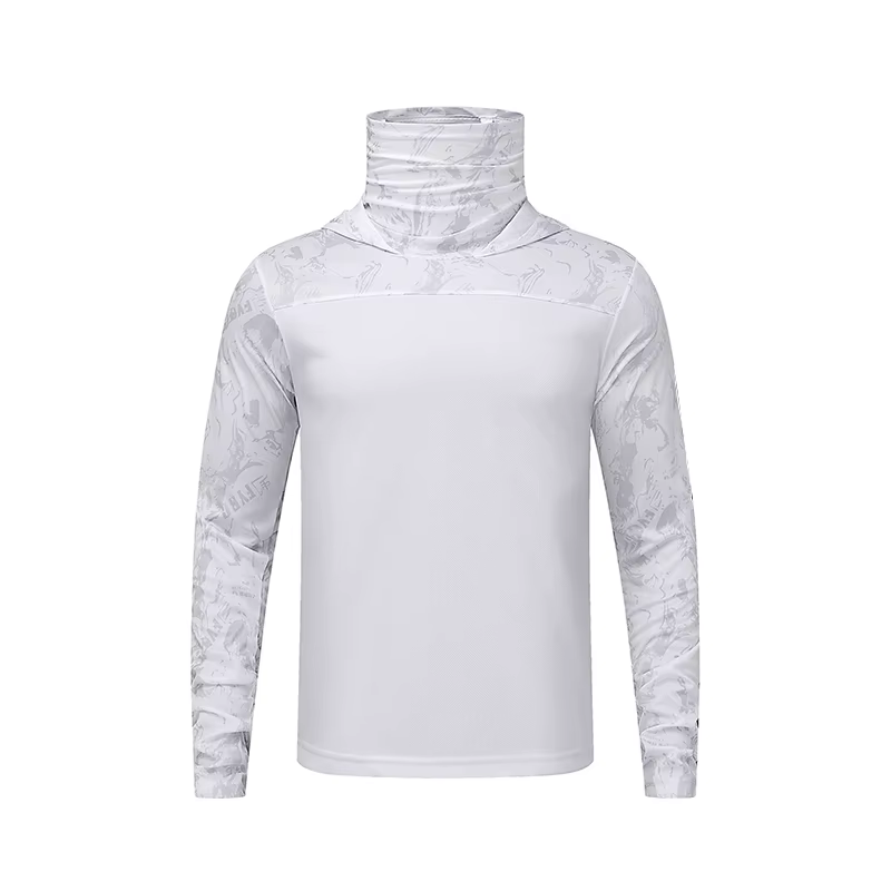 T-shirts d'été Ultra-fins Protection solaire maille légère Patchwork Camouflage soie glacée sport él