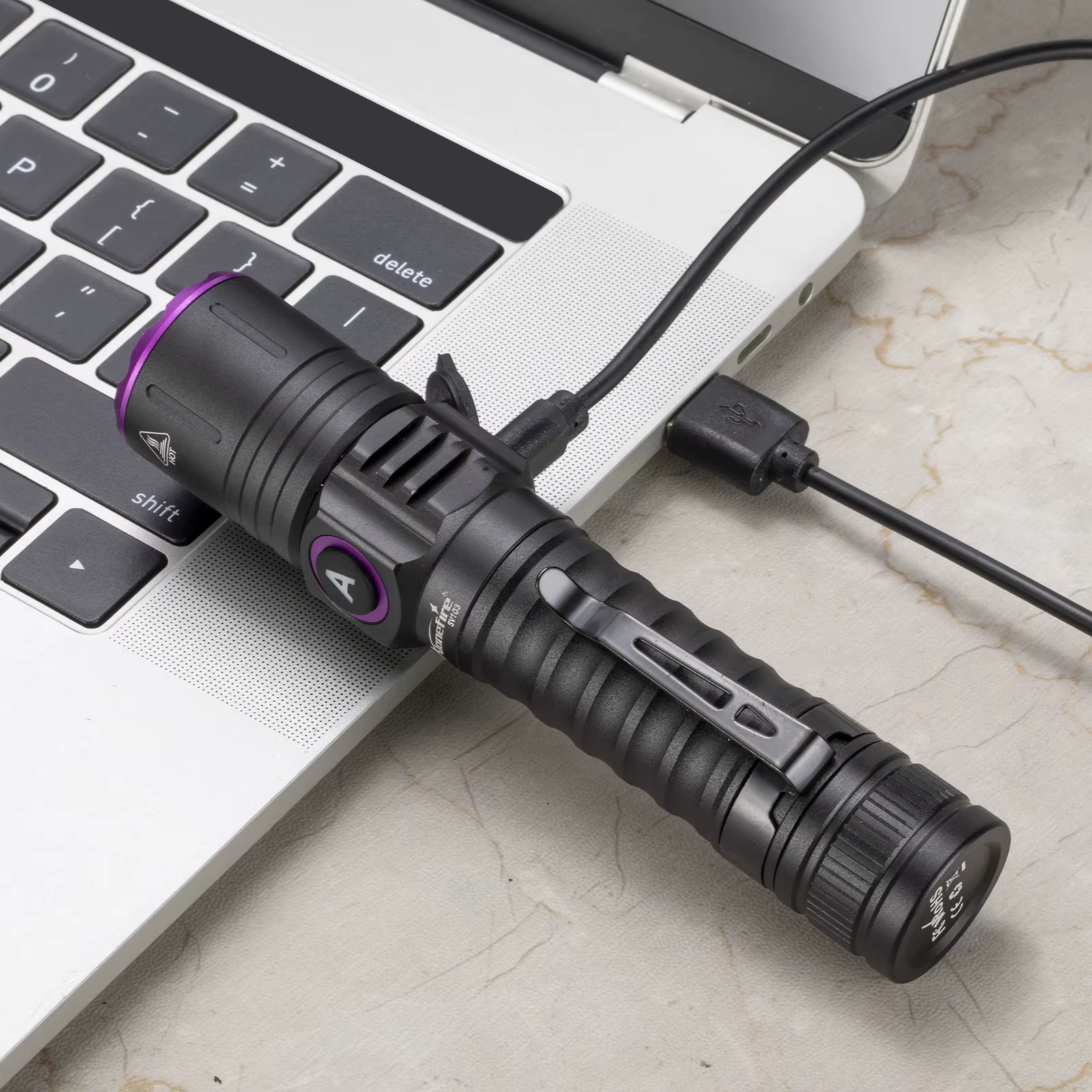 Lampe de poche USB à lumière noire haute puissance, 15W UV 365nm, marqueur d'encre Invisible, chat, 