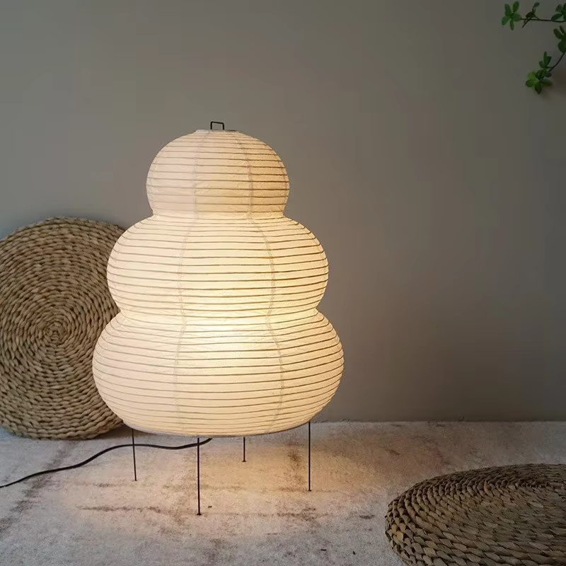 Lampe de Table Akari Noguchi Yong au Design japonais, papier de riz blanc, lampes de bureau décorati