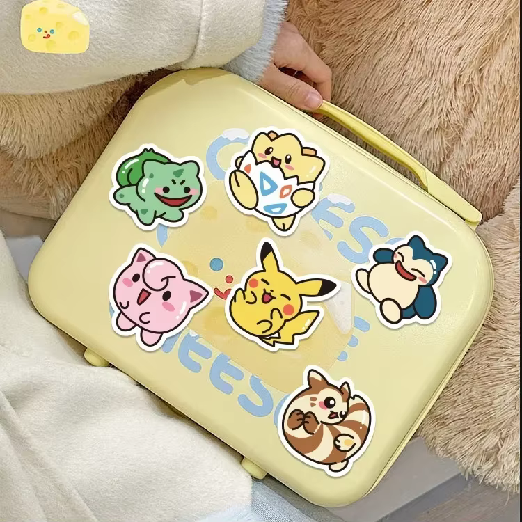 Autocollants Pokémon Pikachu Anime, décalcomanies bricolage pour ordinateur portable, bagages, planc