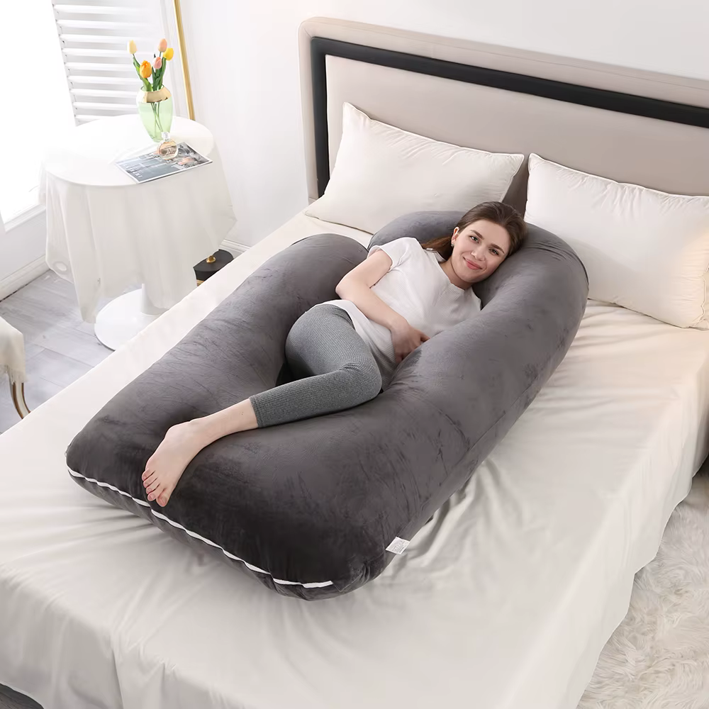PANGDUBE 3KG coton en forme de G taille soutien oreiller pour femmes enceintes grossesse oreiller ma