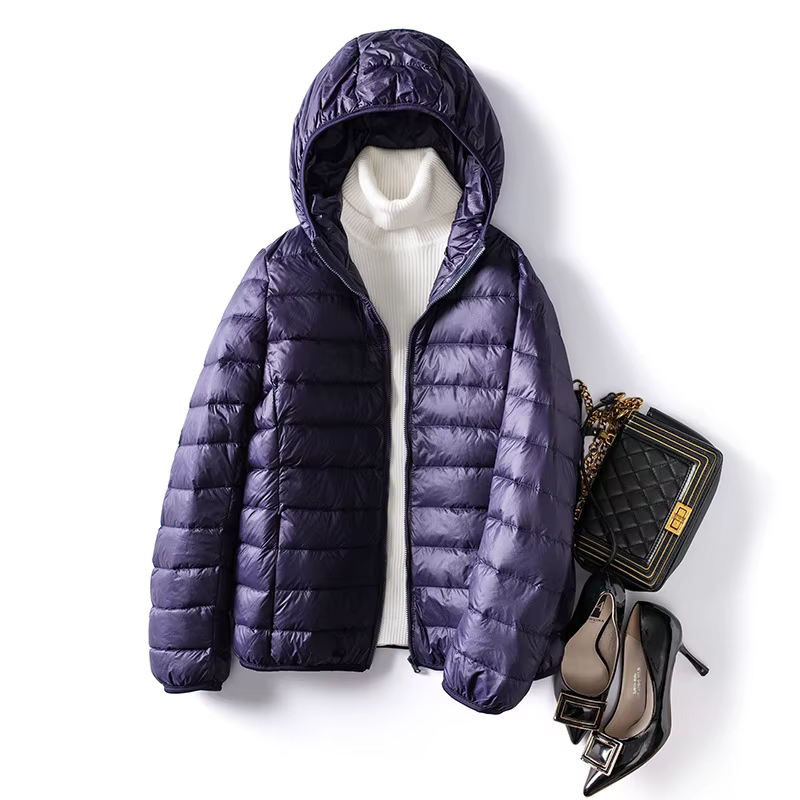 Doudoune courte ultra légère pour femme, manteau chaud, mince, pliable, grande taille, 5XL, 6XL, 7XL