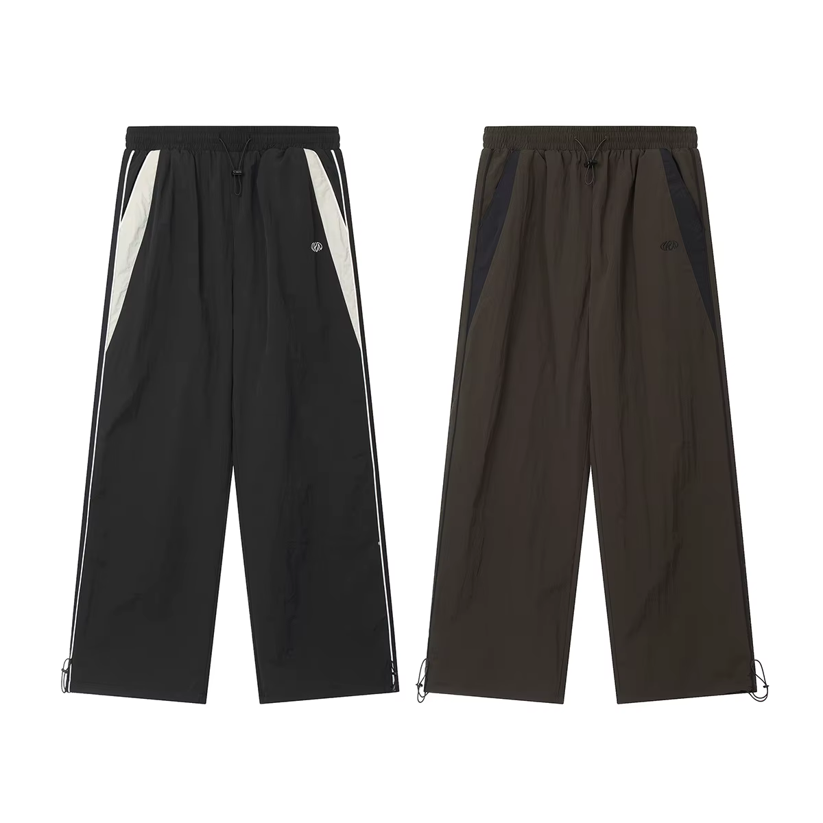 Y2K – pantalon ample Vintage pour femmes, mode Hip Hop, Baggy, taille haute, jambes larges, couleur 