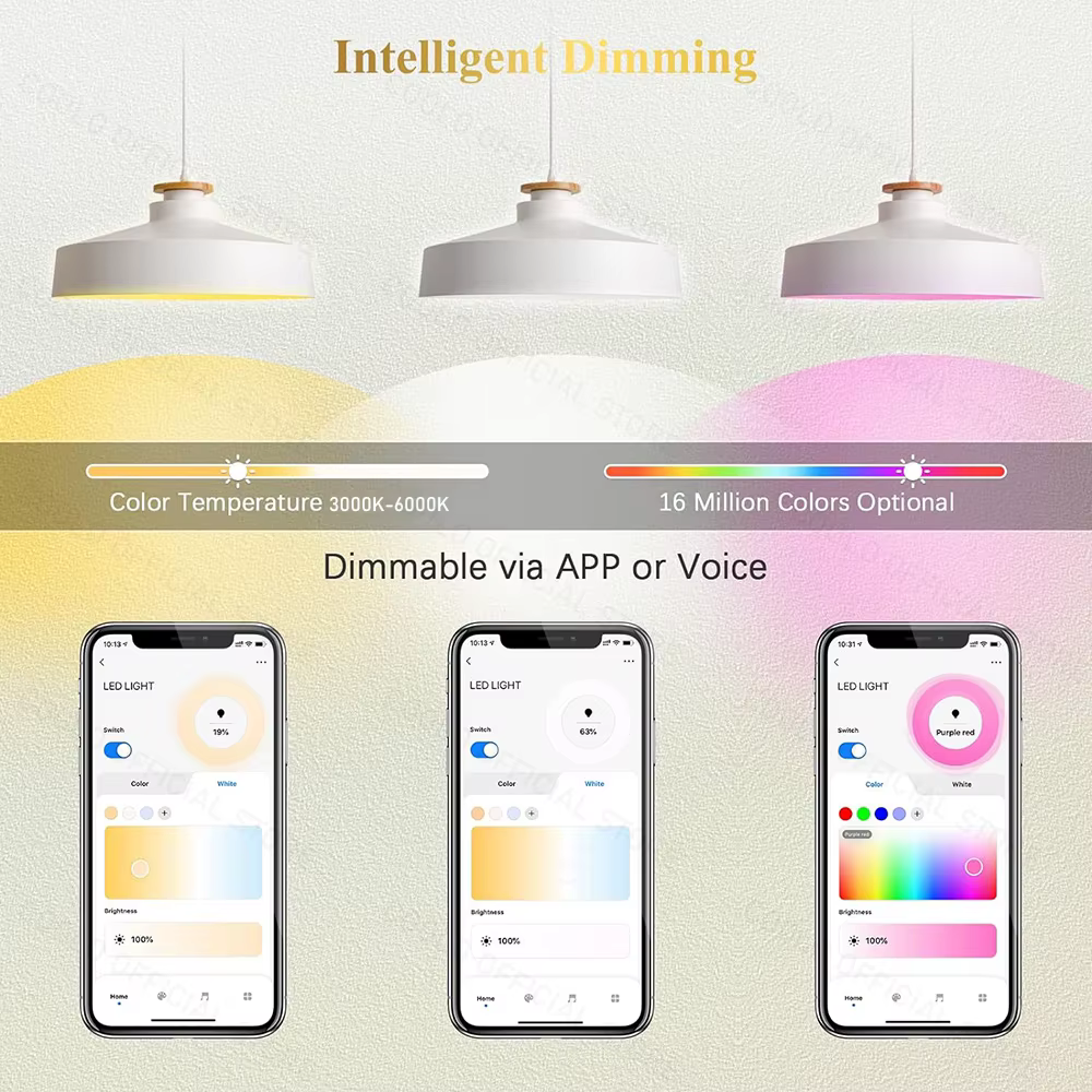 Zigbee GU10 lampe à LED Wifi projecteur intelligent Lampara 5W 110V 220V RGB + C + W ampoule à inten