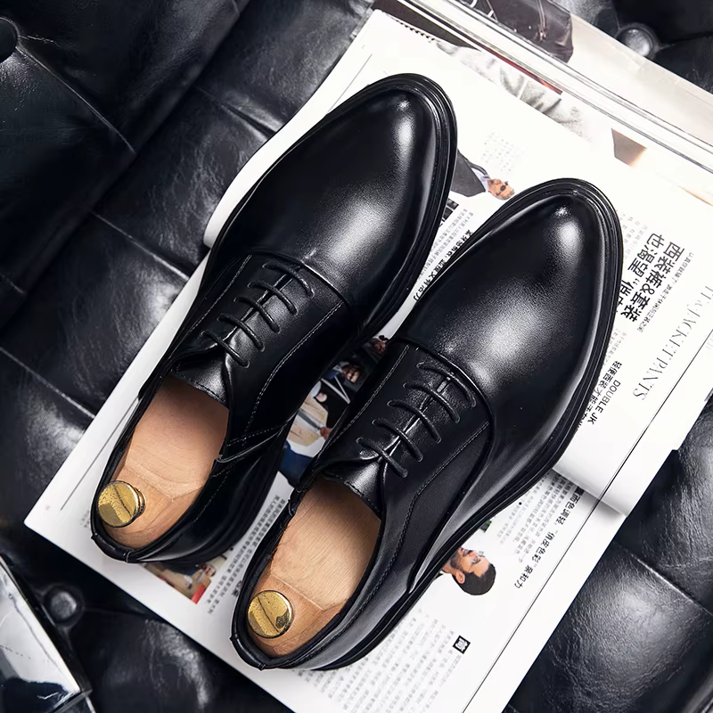 Classique Oxfords chaussures hommes rétro décontracté affaires chaussures en cuir Social pour hommes