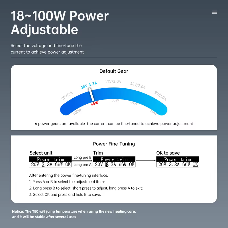ALIENTEK T80 T80P fer à souder intelligent PD 65W QC température constante réglable Portable Kit de 