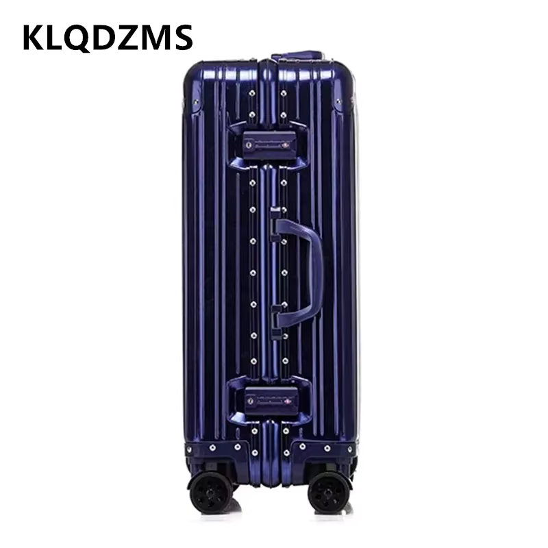 KLQDZMS 20 "24" 26 "29 pouces bagages d'affaires tout en aluminium magnésium alliage boîte d'embarqu