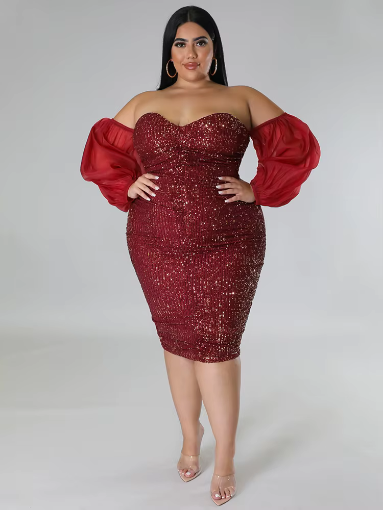 Robe de soirée de luxe pour femmes, tenue d'anniversaire, de noël, sans bretelles, épaules dénudées,