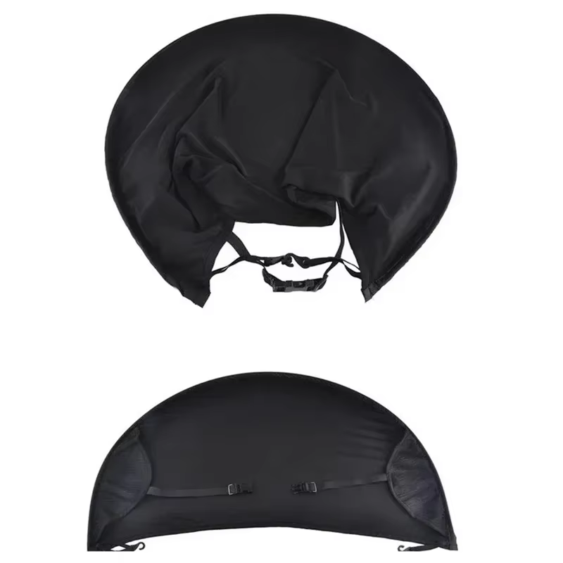Pare-soleil pour poussette, auvent universel noir, couverture d'auvent pour bébé, parapluie coupe-ve