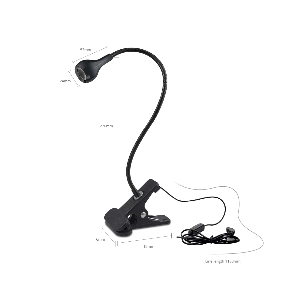 Lampe d'alimentation USB lampe de lecture avec Clip de support lampe de Table Flexible lampes de lec