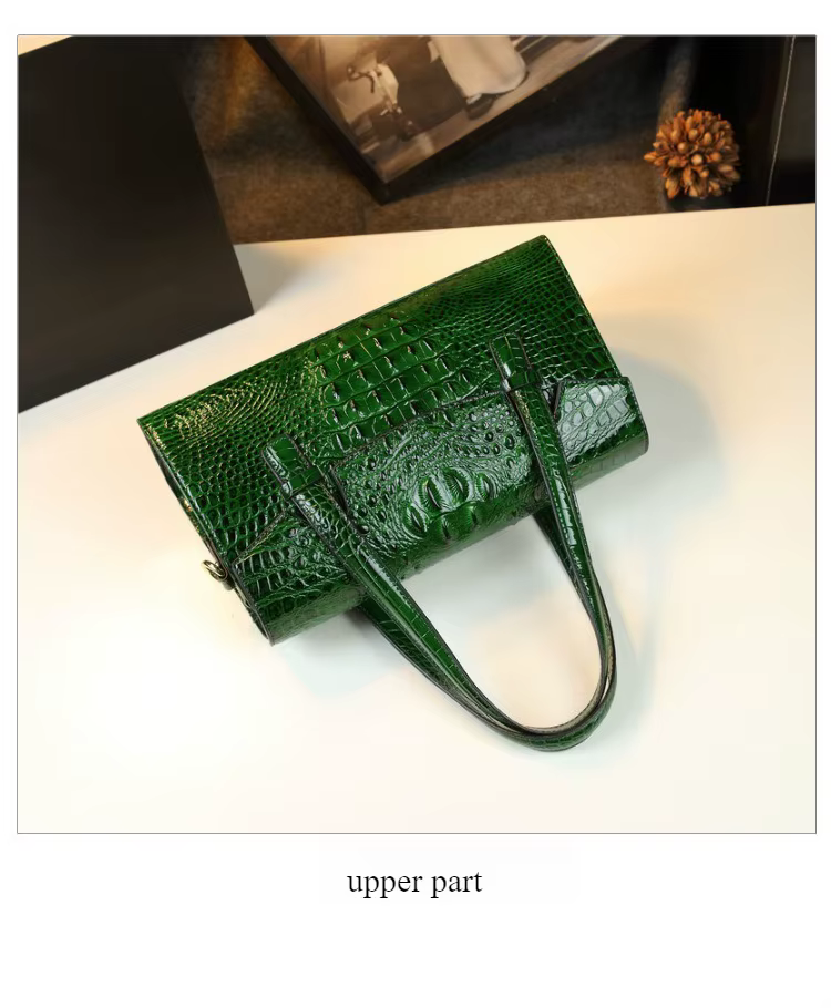 Sac à bandoulière en cuir de luxe léger pour femme, motif crocodile, nouveau style 2025, sac message