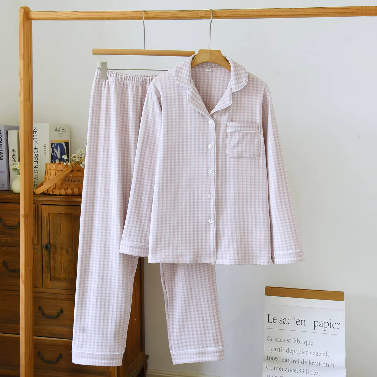 Pyjama de Couple chauffant et maintien au chaud, pantalon à manches longues, vêtements de détente po