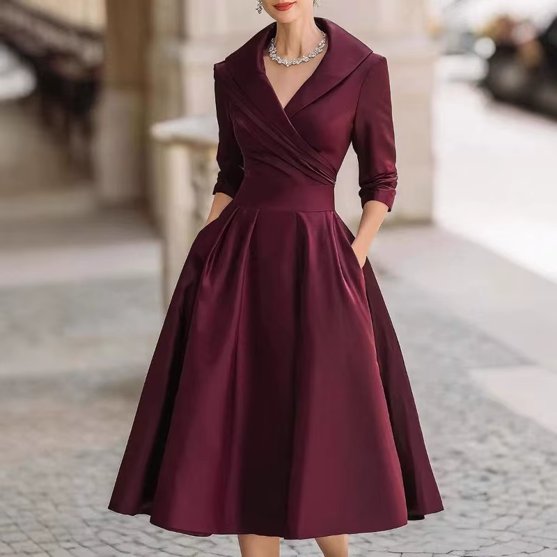 Robe longue élégante et ajustée à manches longues pour femme, style mode et tempérament, taille form