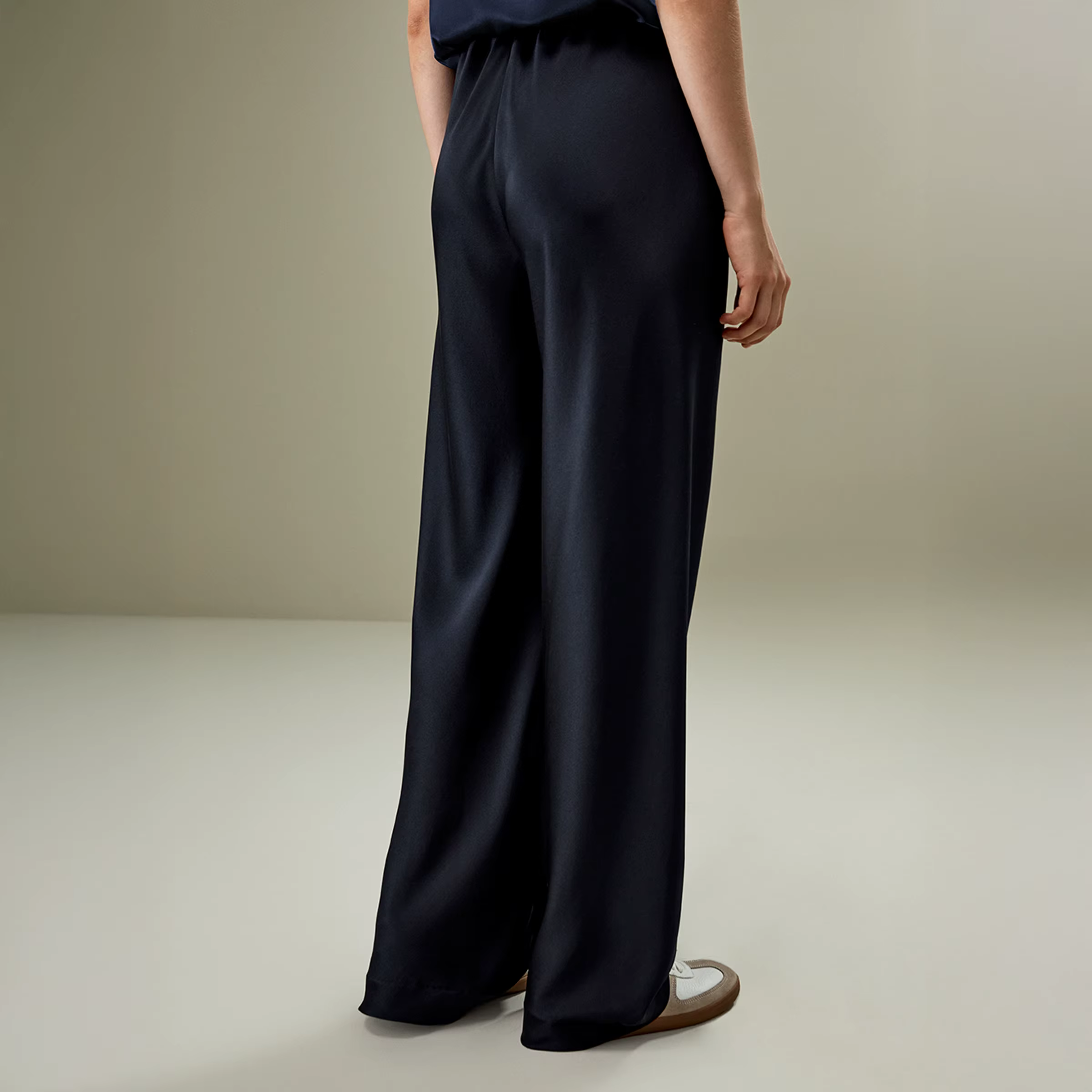 LILYSILK Pantalon en soie coupe biais pour femme - Style minimaliste - Coupe décontractée pour plusi