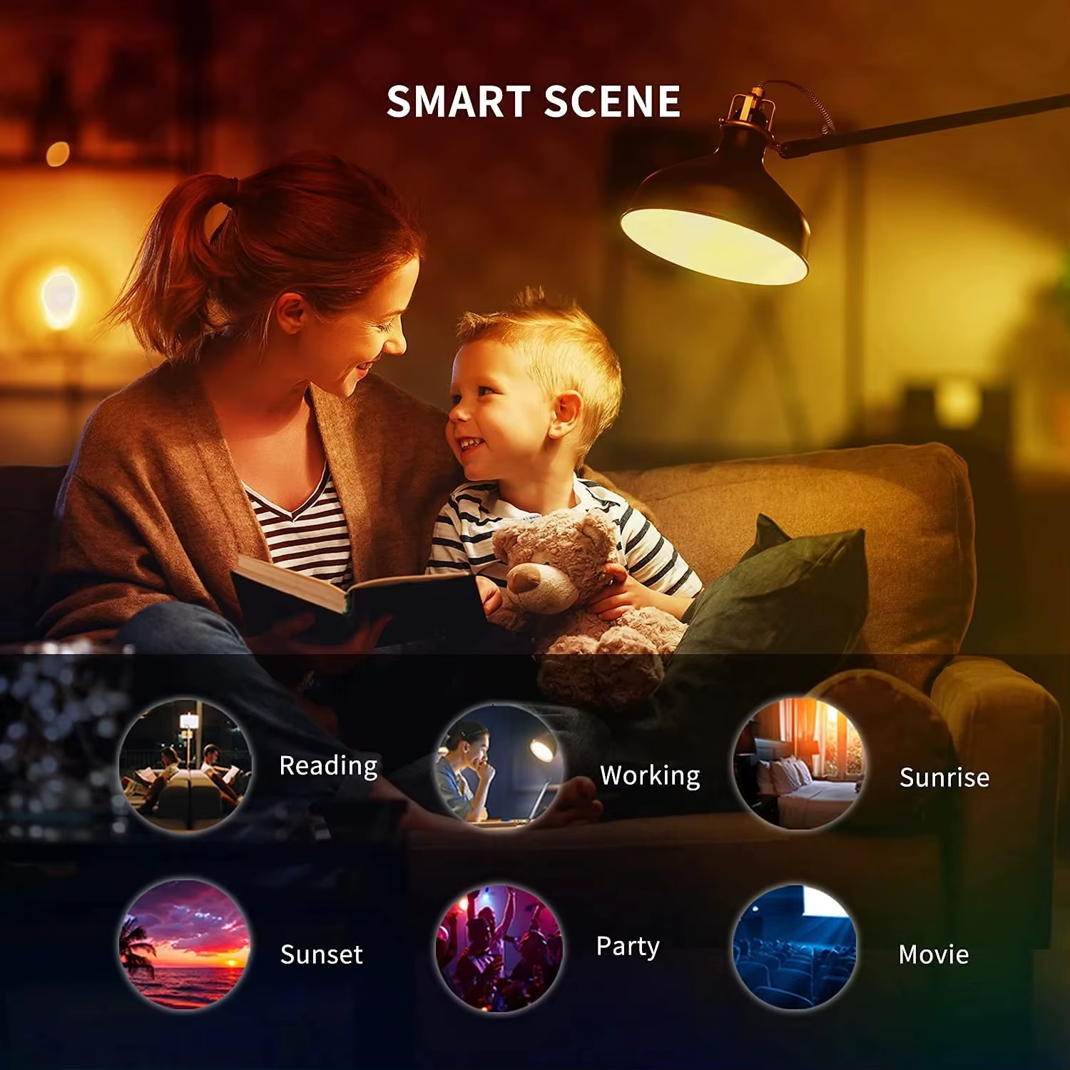 Yeelight – ampoule LED intelligente W3 E26, couleur/lumière ambiante blanche, commande vocale Wifi 1