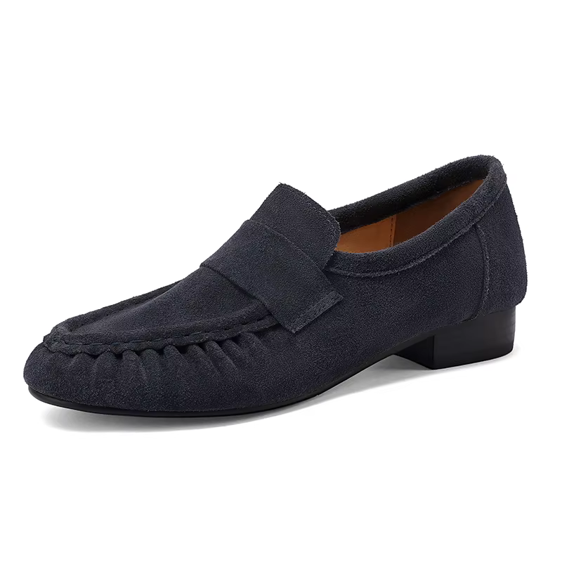 SmallHut nouvelle tendance printemps vache daim femmes mocassins marron kaki chocolat gris Patchwork