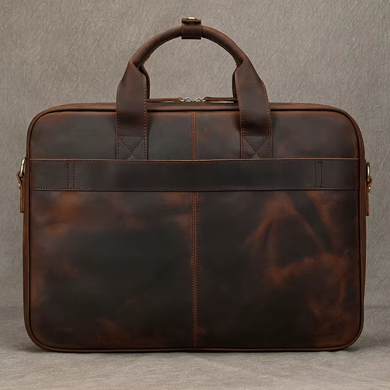 Étui à Bombes en Cuir group pour Homme, Sac d'Ordinateur, 14 15.6 Pouces, PC, Médecin, Avocat, Busin