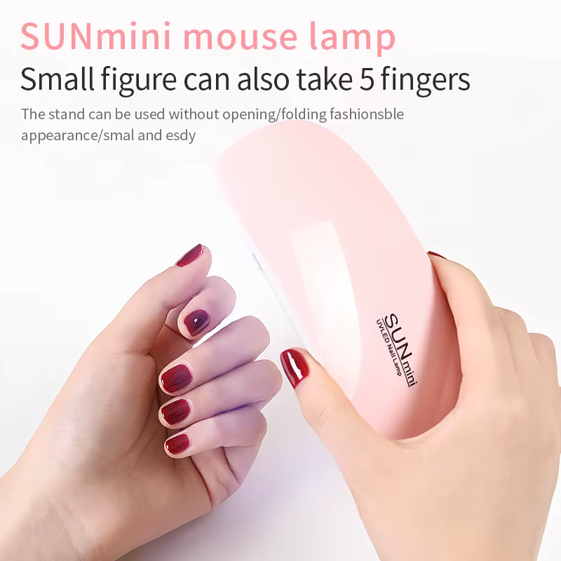 Mini lampe à ongles UV lumière LED vernis Gel durci rose blanc sèche-ongles Machine Portable USB UV 