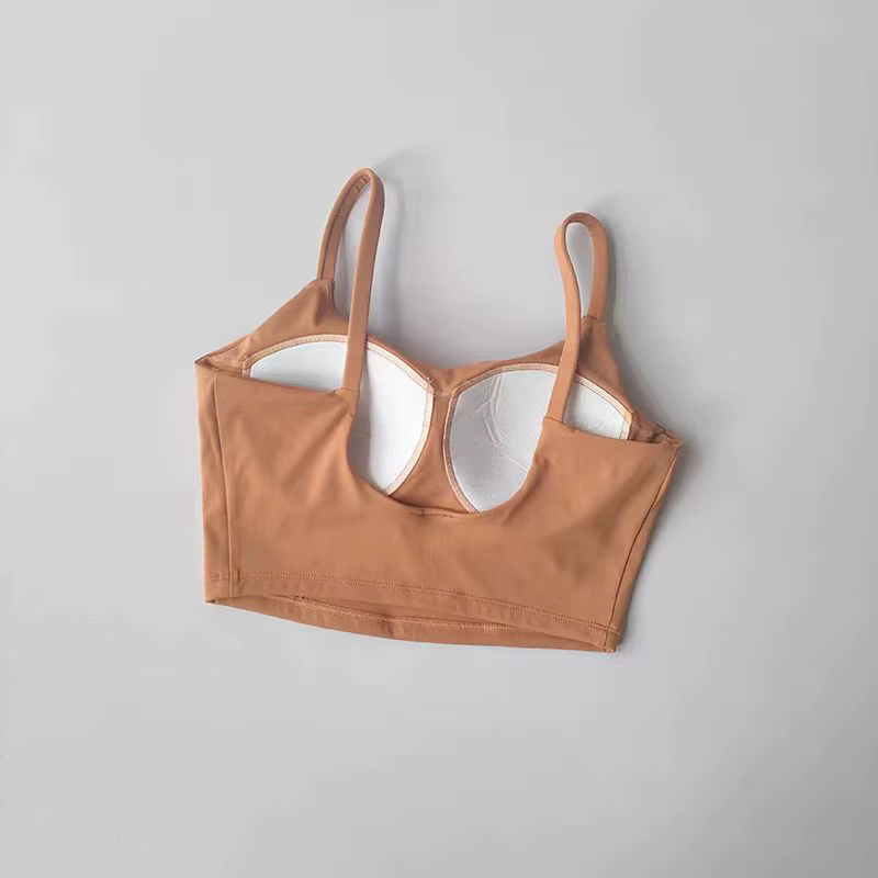 Femmes Sport soutien-gorge haut Push Up Fitness fixe avec coussinet Yoga soutien-gorge sous-vêtement