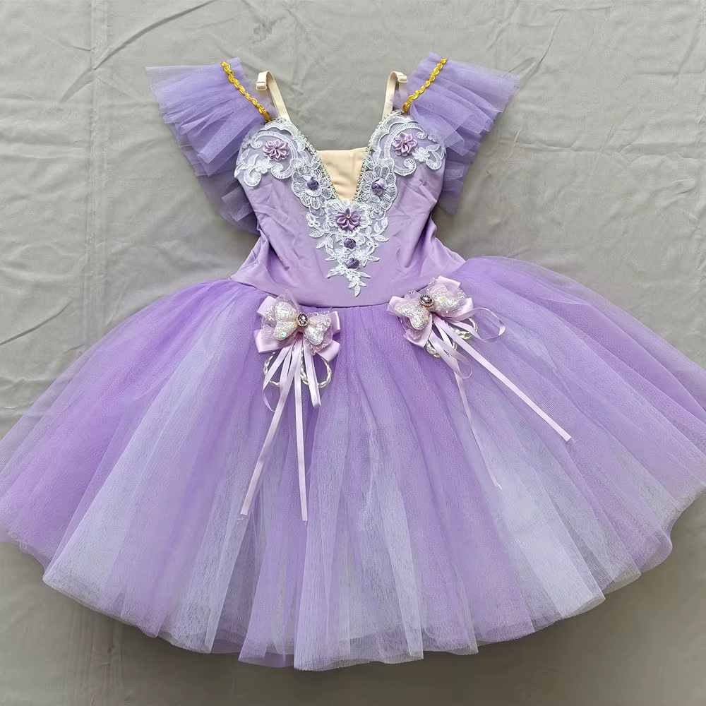 Jupe de ballet pour enfants, jupe de danse pour filles, programme de danse sur campus, costume de da