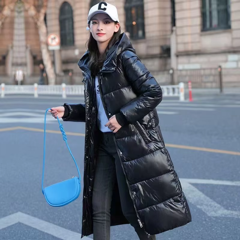 Veste matelassurera en coton chaud pour femmes, Parkas longues, Manteau de neige, Vêtements d'extéri