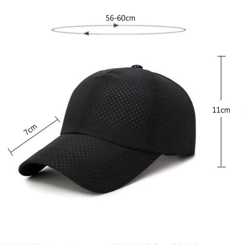 Casquette de Baseball en maille à séchage rapide pour hommes et femmes, chapeau de soleil, respirant