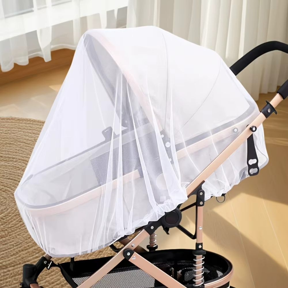 Moustiquaire pour poussette – Couverture complète, avec maille dense pour une protection des insecte