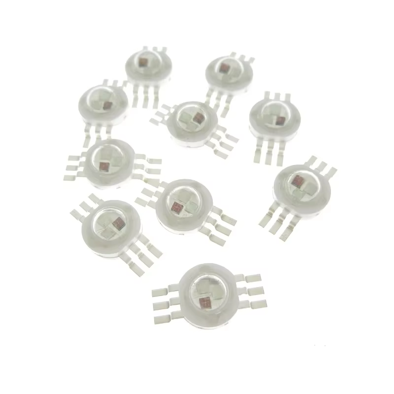 Puce LED COB colorée pour scène, RVB, RGBW, RGBWY, RGBWYV, 3W, 4W, 6W, 8 W, 9W, 10W, 12W, 15W, 18 W,