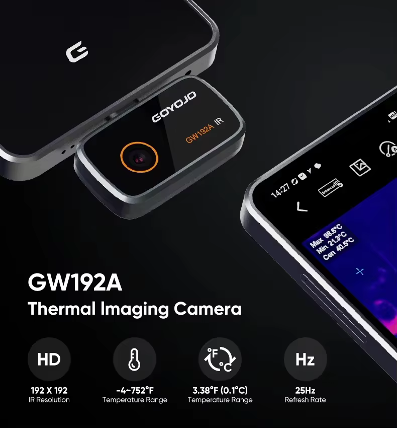 Caméra thermique infrarouge GW192A pour l'inspection et la réparation, nouvelle caméra d'imagerie th