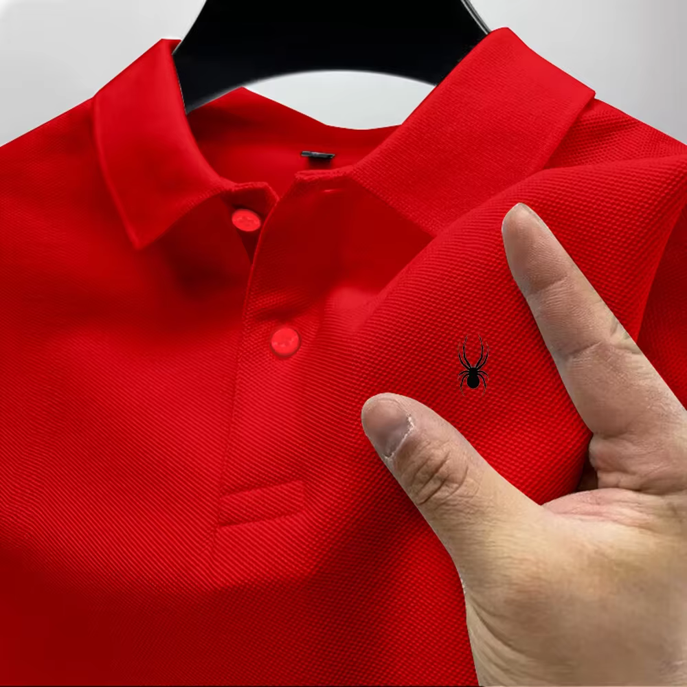 Nouveau t-shirt polo pour hommes, décontracté et polyvalent, de haute qualité, à manches courtes, im