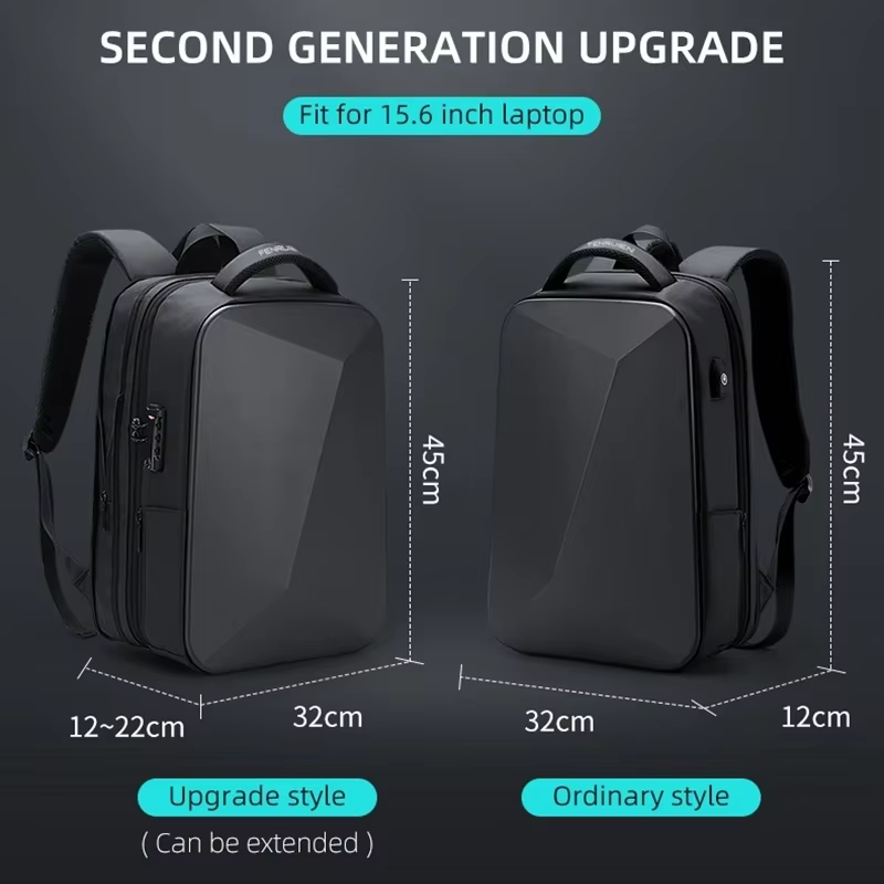 Noir ordinateur intelligent sacs pour ordinateur portable pour hommes sac à dos nouveau étanche étud