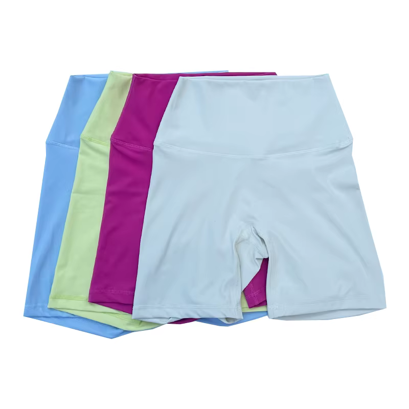 Short de motard de sport pour femmes, sensation nue, taille haute, Yoga, Push Up, Leggings de Fitnes