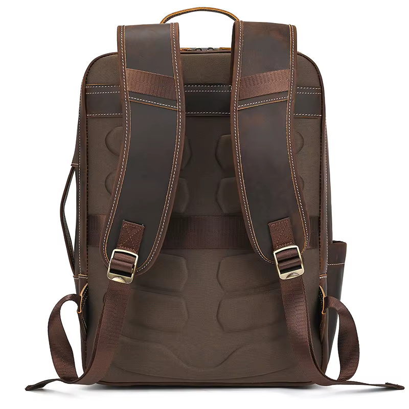 2025 nouveautés sac à dos en cuir pour voyage hommes mâle en cuir de vachette pochette d'ordinateur 