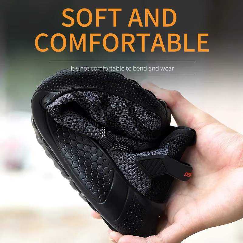Chaussures de sécurité pour hommes et femmes, bottes de travail à bout en acier, indestructibles, lé