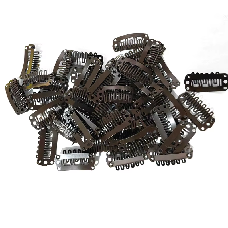 Clips de perruque U 2.3cm, 50 pièces, pour Extensions de cheveux humains/Extensions de tissage, acce