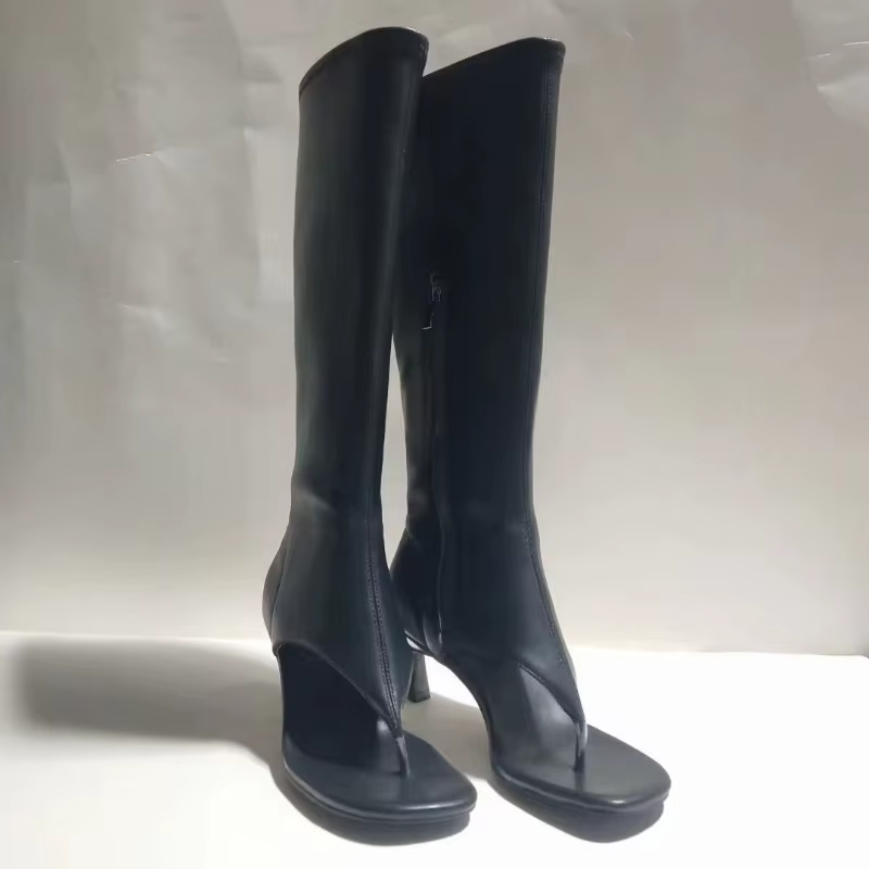 Mode personnalisée pour femmes européennes et américaines avec élasticité à talons hauts et Cliponte