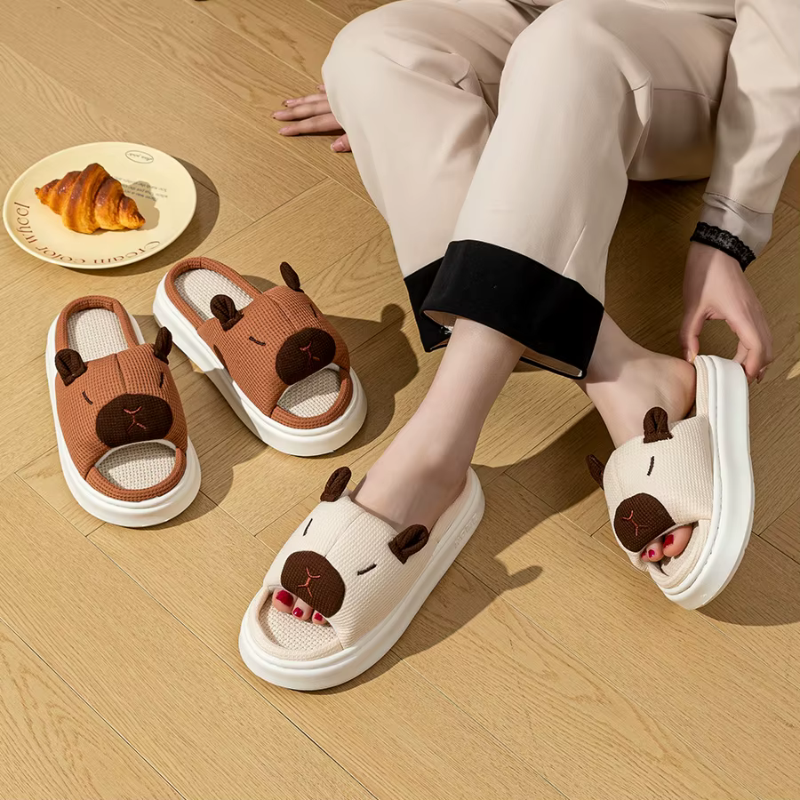 Chaussons pour enfants Capibala mignons et tendance pour le printemps et l'automne, confort intérieu