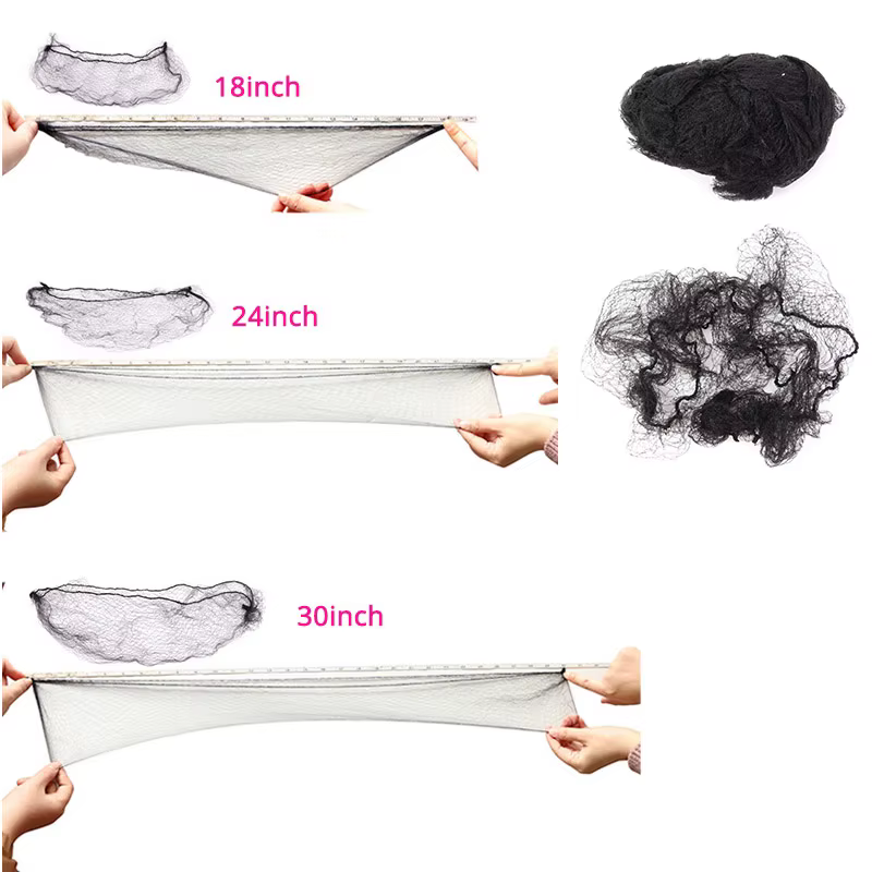 Filet à cheveux en Nylon Durable pour chignon, outil de coiffure, noir, marron, Beige, café, 4 coule