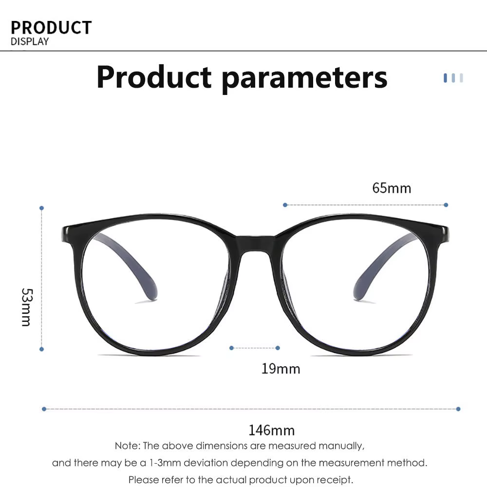 KLASSNUM femmes Anti-lumière bleue lunettes surdimensionné carré Ultra-léger Transparent lunettes d'