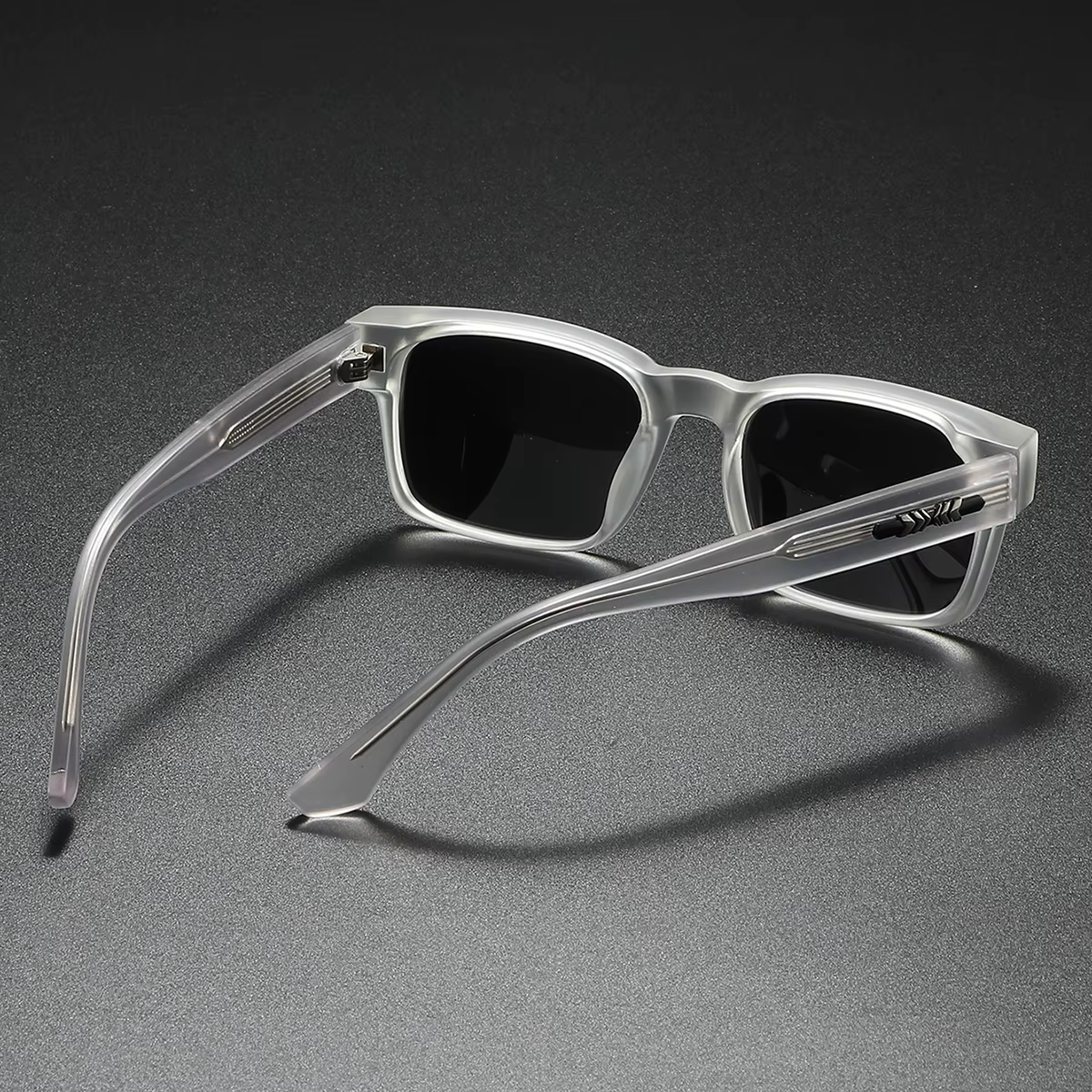 Lunettes de soleil polarisées carrées de qualité pour hommes, noyau métallique UV400 unisexe, pour v