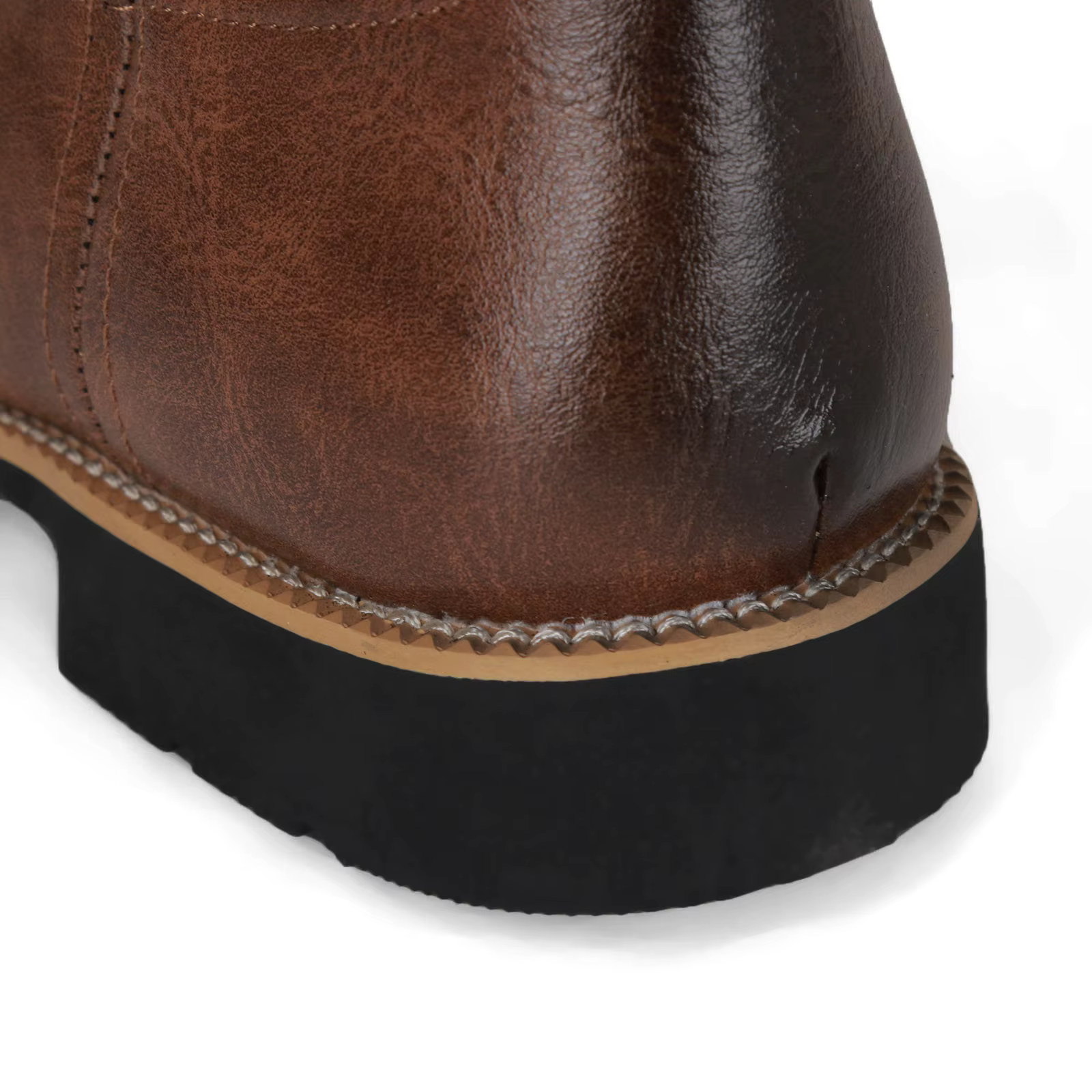 Bottes de Cowboy faites à la main pour hommes, bottes occidentales brodées à bout pointu, mi-mollet,