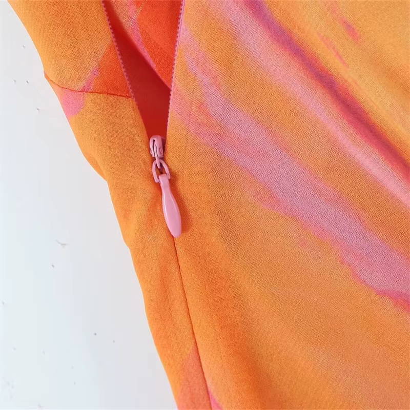 KEYANKETIAN nouveau lancement vacances vent femmes rayé cravate-teinture streamer décoration asymétr