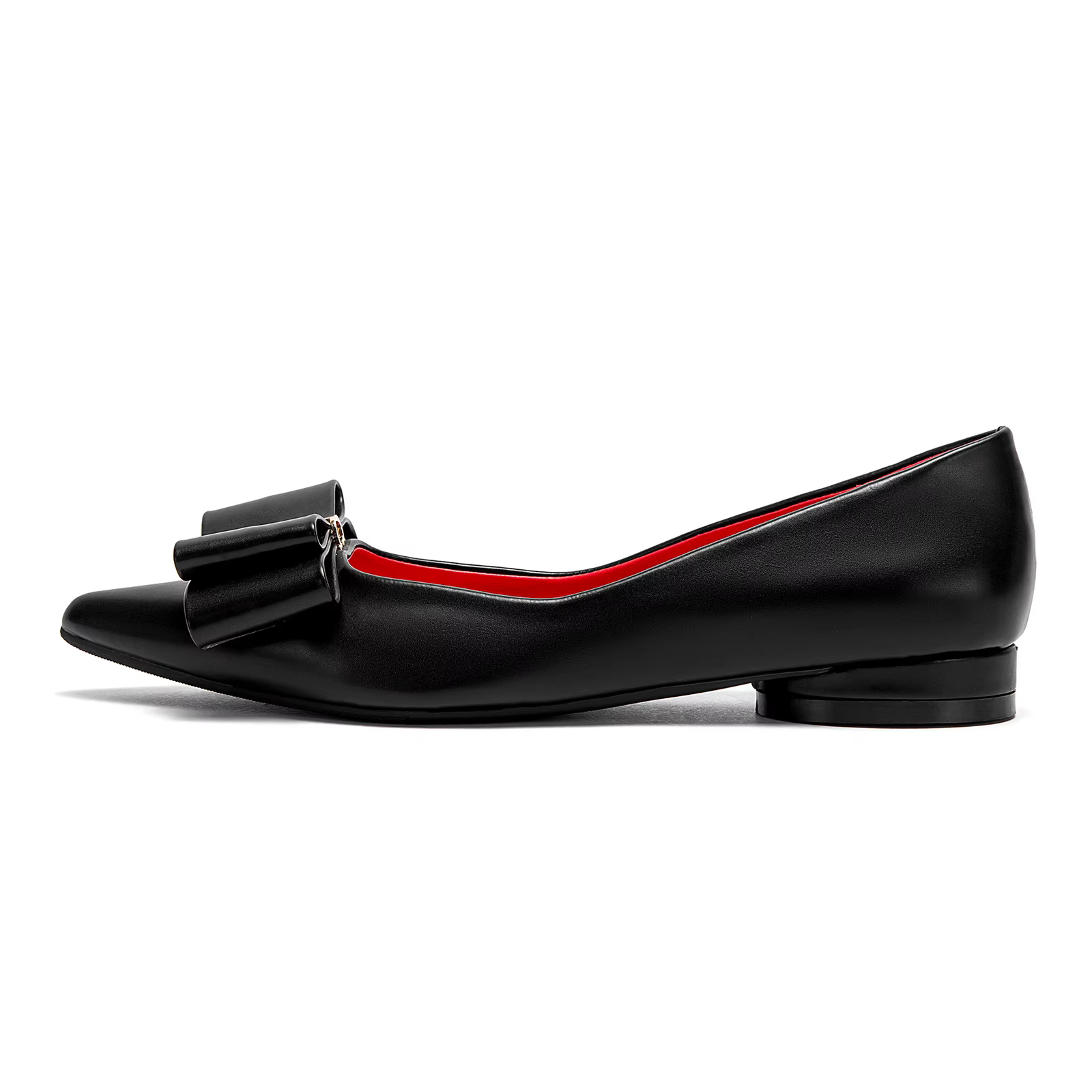 CHCH chaussures plates pour femmes nouvelles chaussures d'affaires à nœud pointu noir chaussures pou