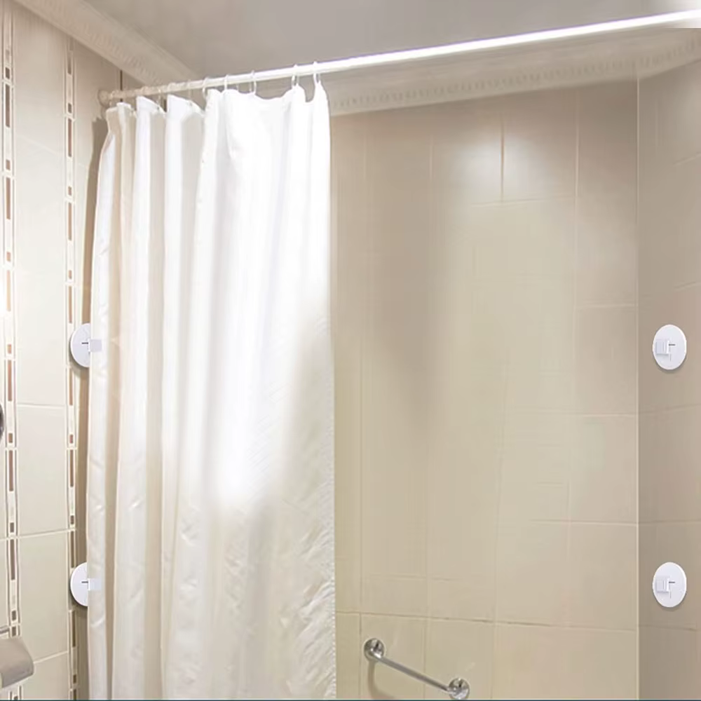 Clips pour rideaux de douche, 4 pièces, coupe-vent, protection contre les éclaboussures, Clips pour 