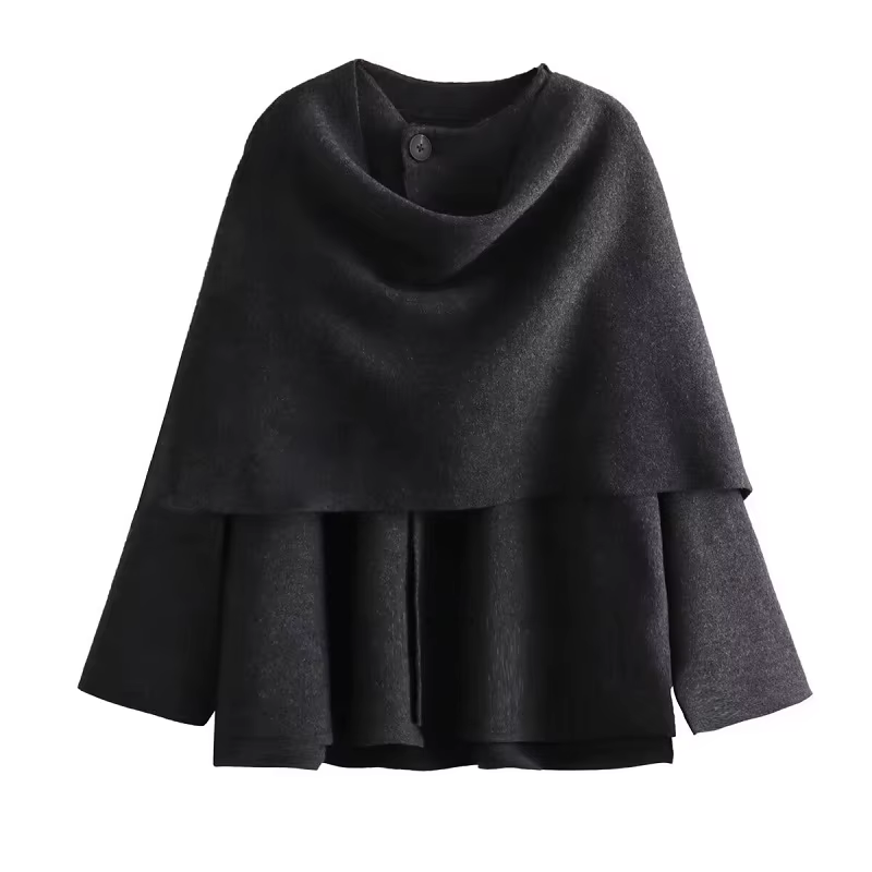 MUJER peluche manteaux d'hiver pour femmes écharpe asymétrique Demi-saison veste pour femmes Parkas 