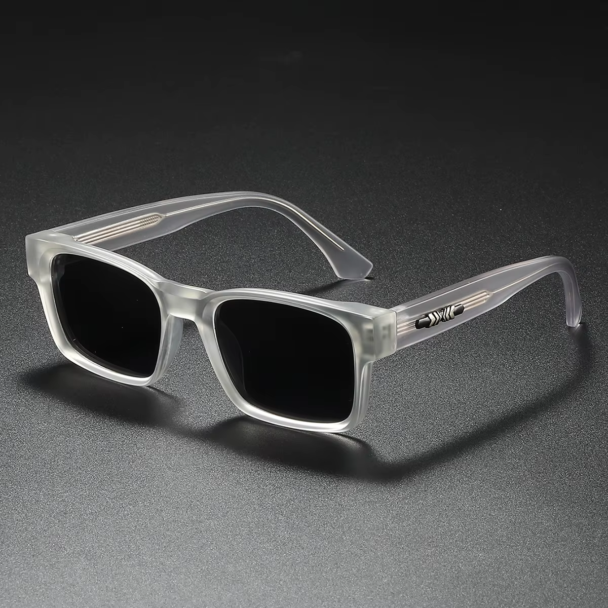 Lunettes de soleil polarisées carrées de qualité pour hommes, noyau métallique UV400 unisexe, pour v